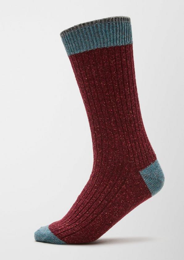 S.Oliver Melierte Stricksocken aus Woll-Seide-Mix
