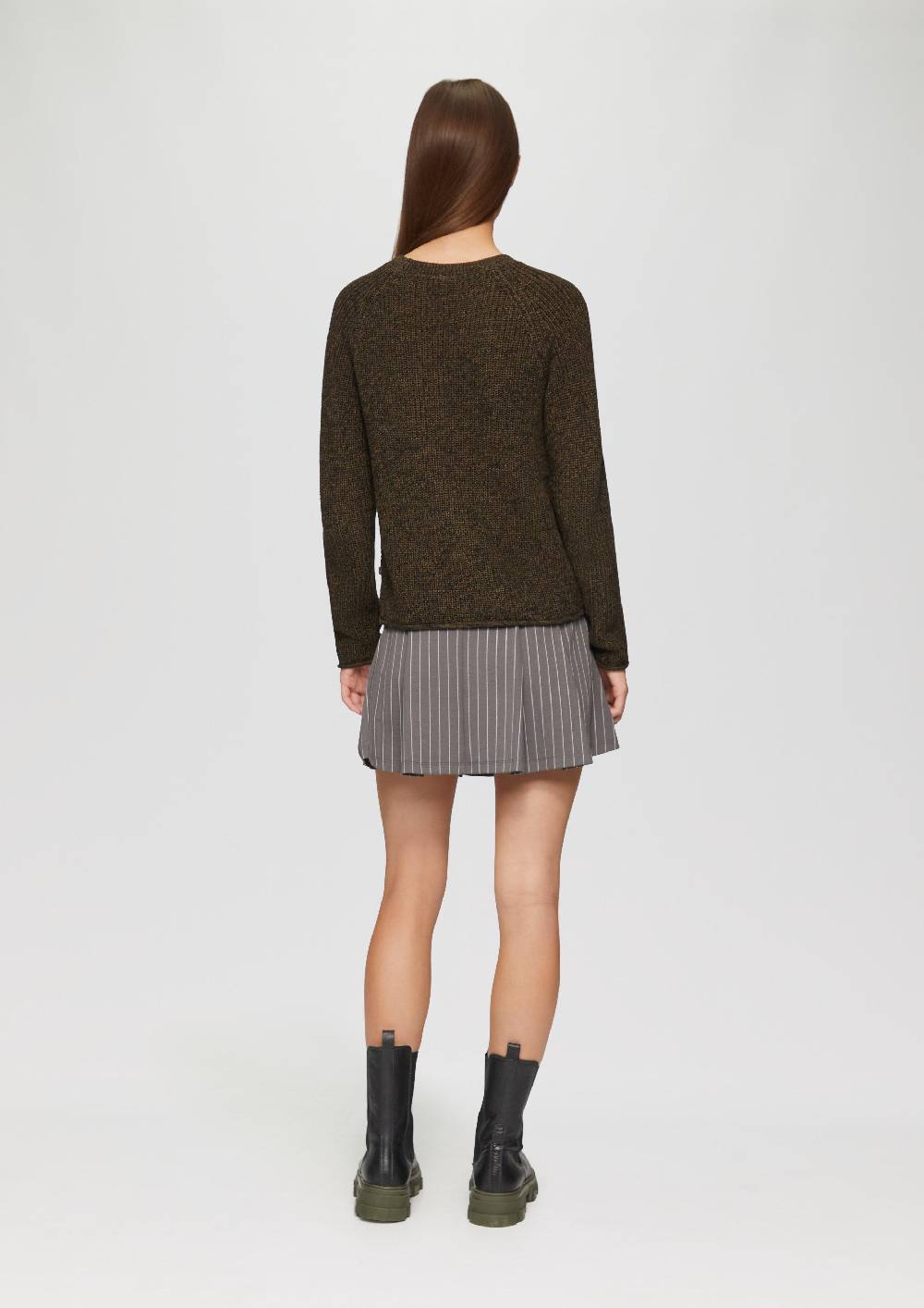 S.Oliver Melierter Strickpullover Mit Raglanärmeln