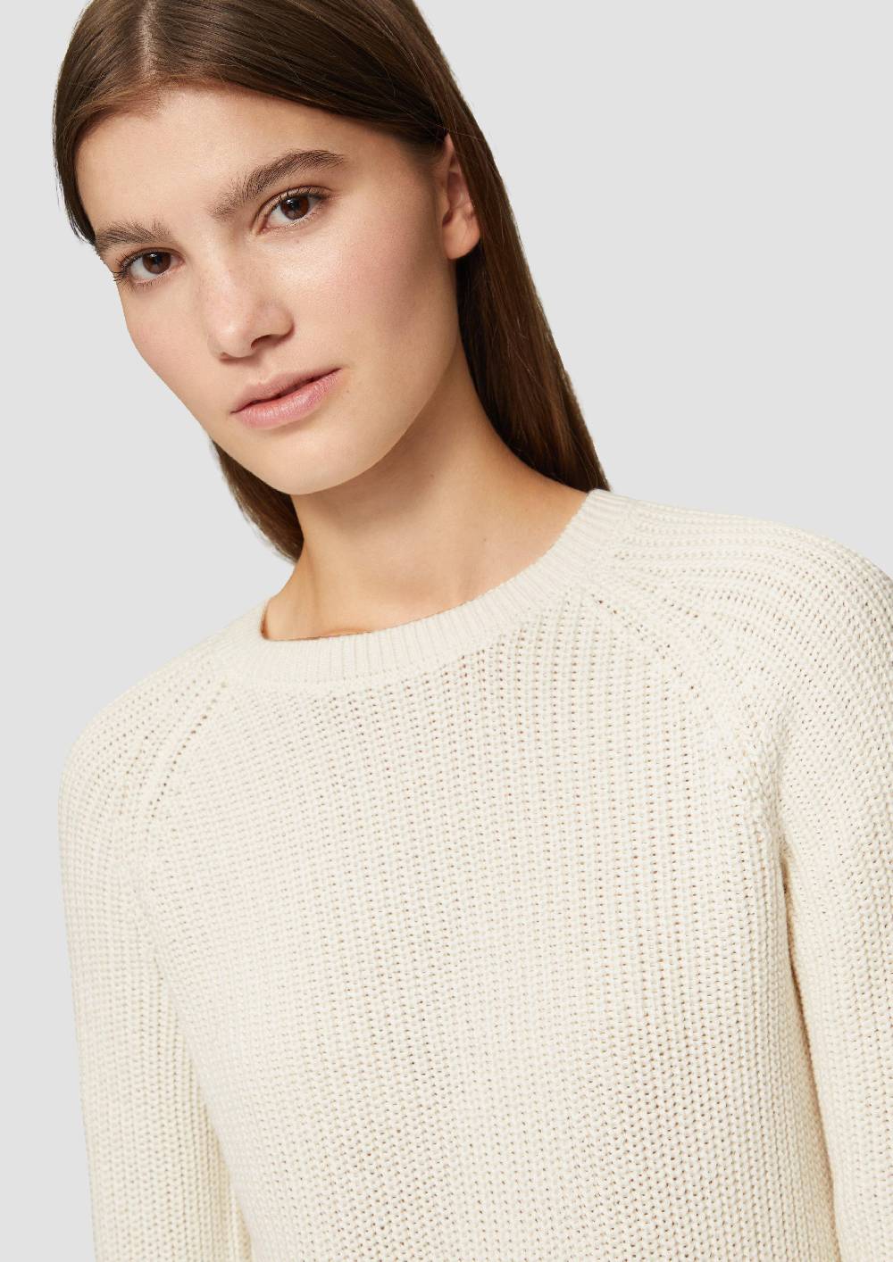S.Oliver Melierter Strickpullover Mit Raglanärmeln