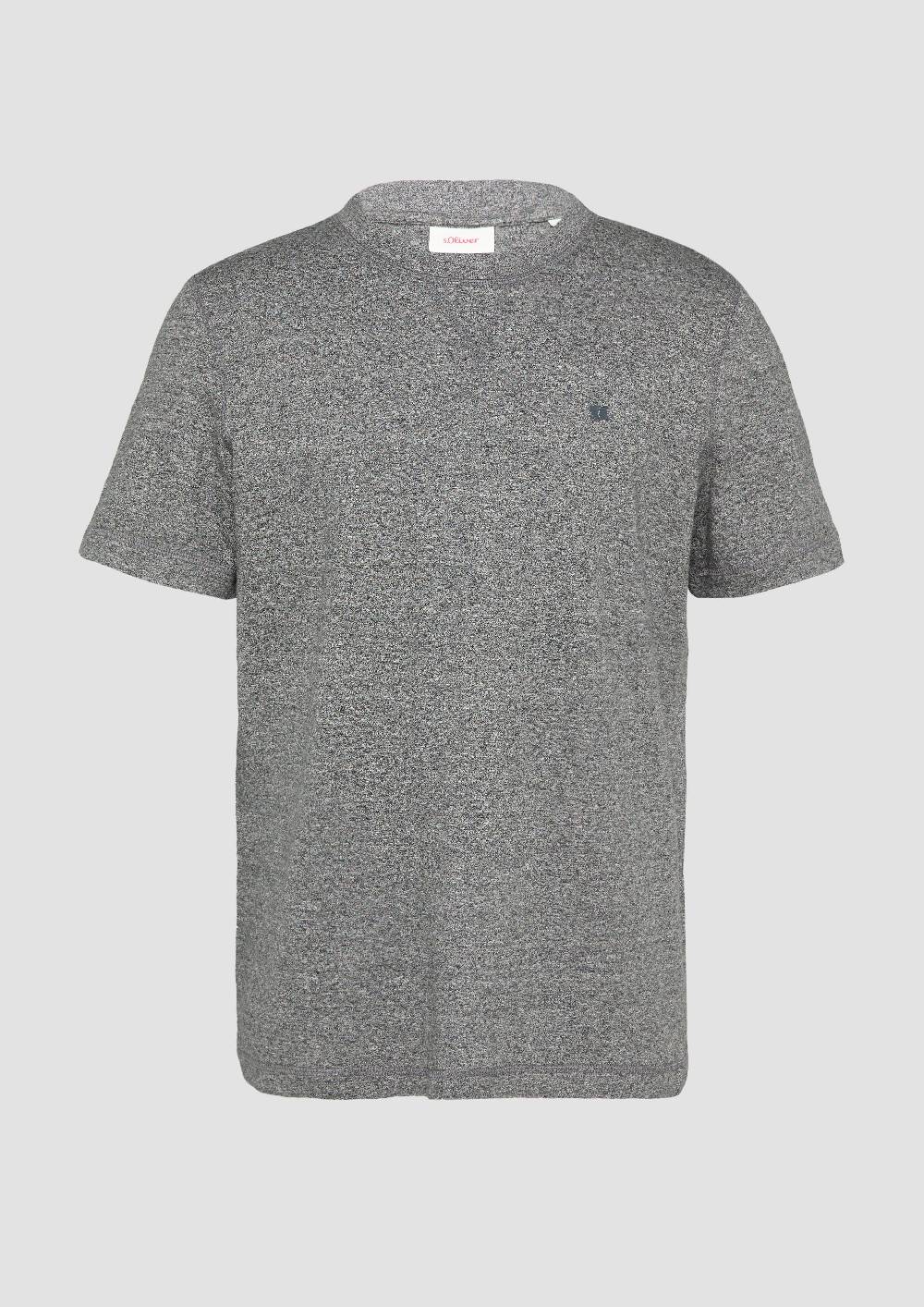 S.Oliver Meliertes Baumwollshirt