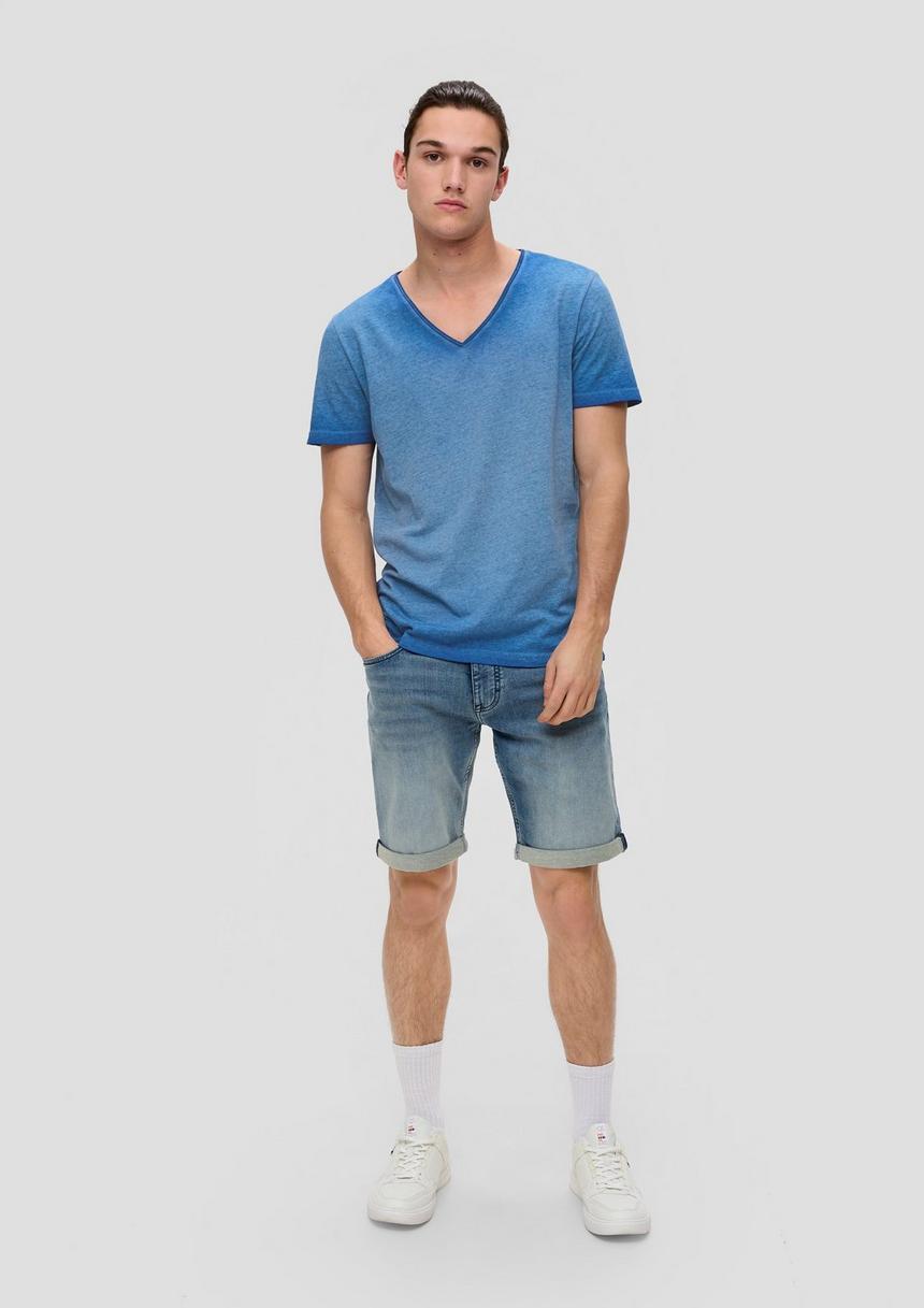 S.Oliver Meliertes T-Shirt Aus Baumwollmix