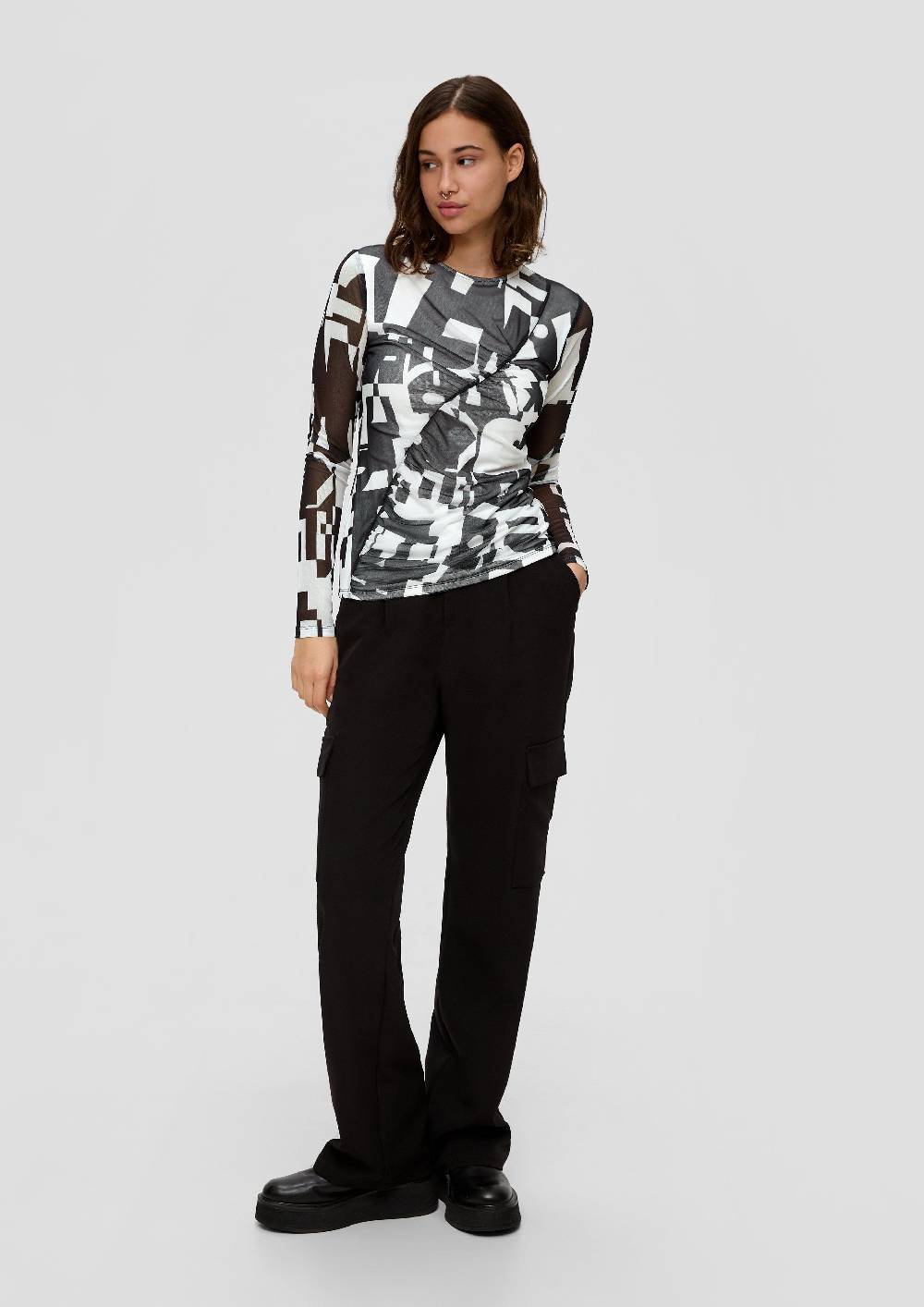 S.Oliver Mesh-Shirt Mit All-over-Print