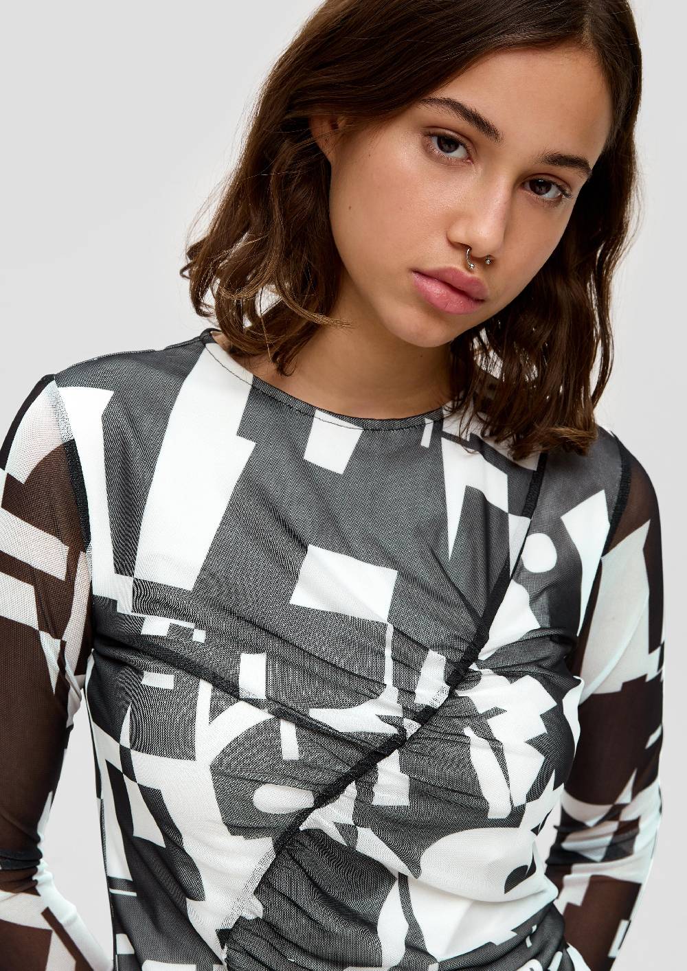 S.Oliver Mesh-Shirt Mit All-over-Print