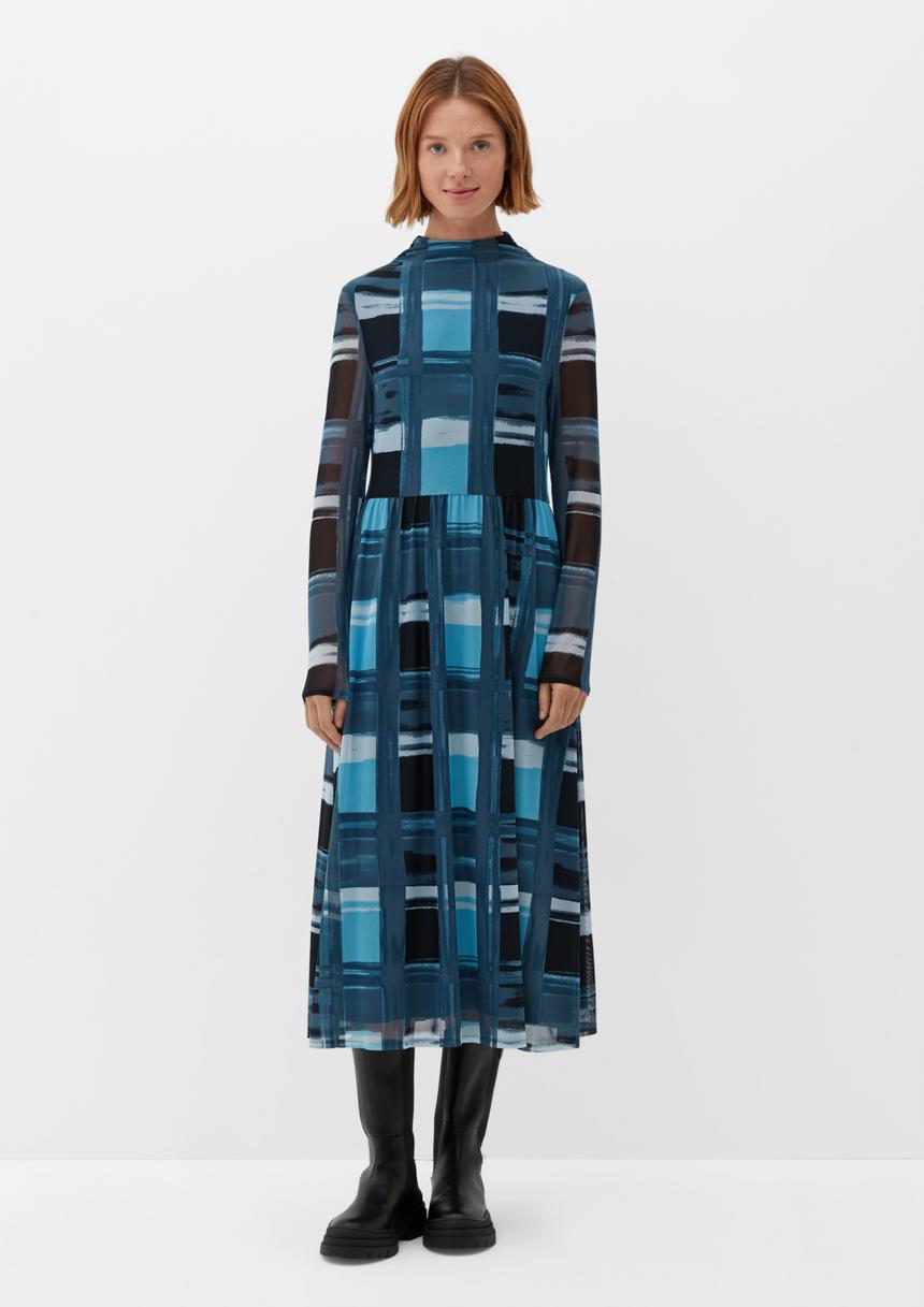 S.Oliver Meshkleid Mit Allovermuster