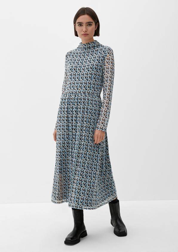 S.Oliver Meshkleid mit Allovermuster