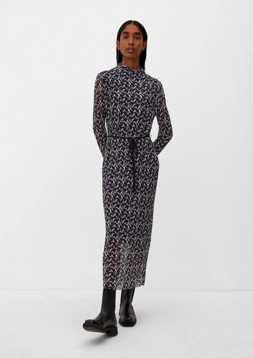 S.Oliver Meshkleid Mit Faltenstruktur