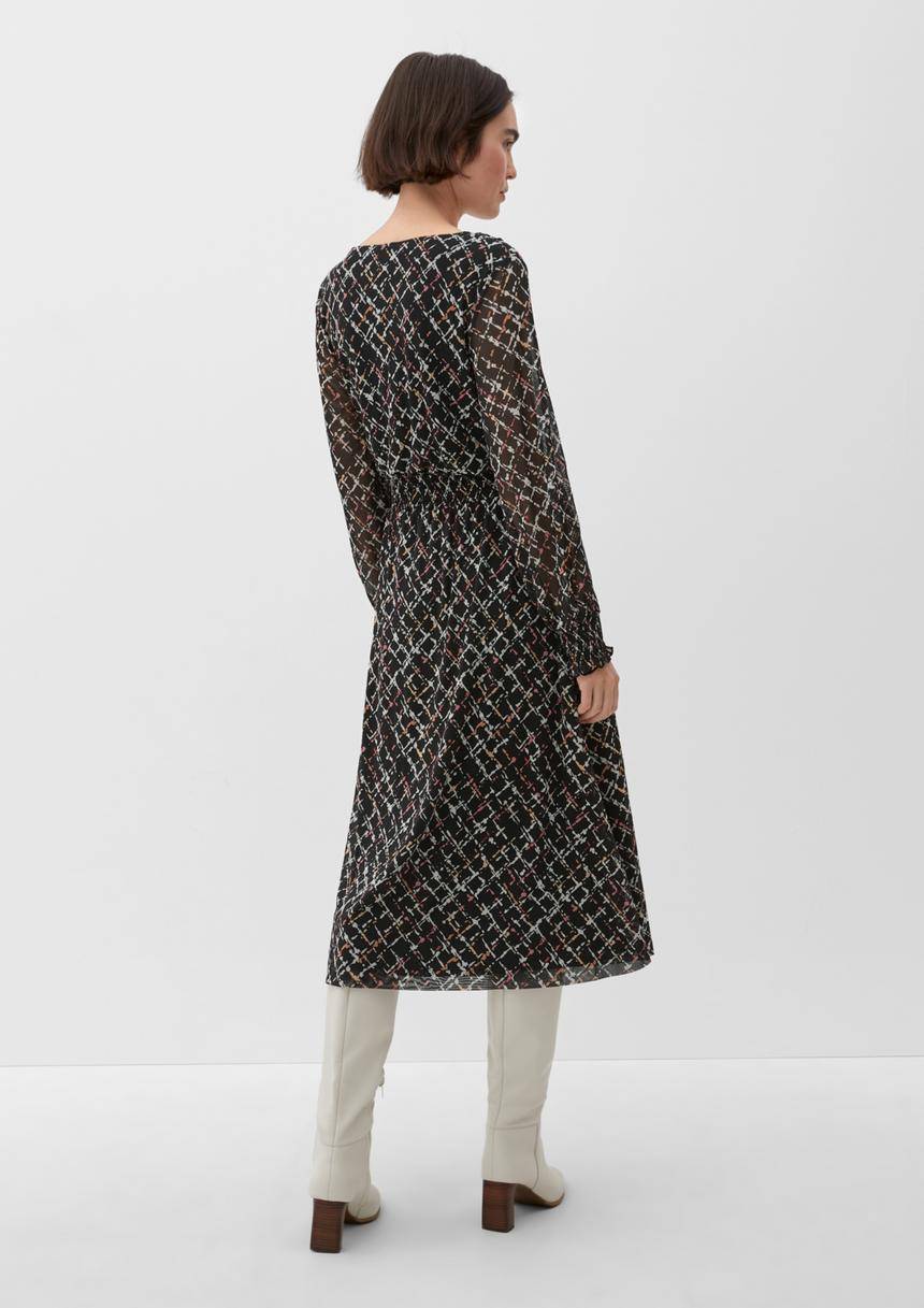 S.Oliver Meshkleid Mit Smok-Details