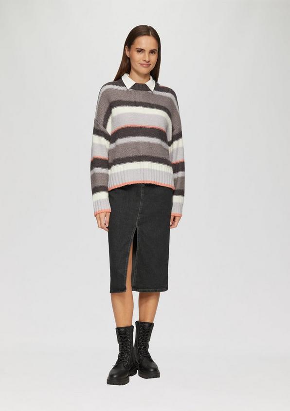 S.Oliver Midi-Jeansrock mit Gehschlitz