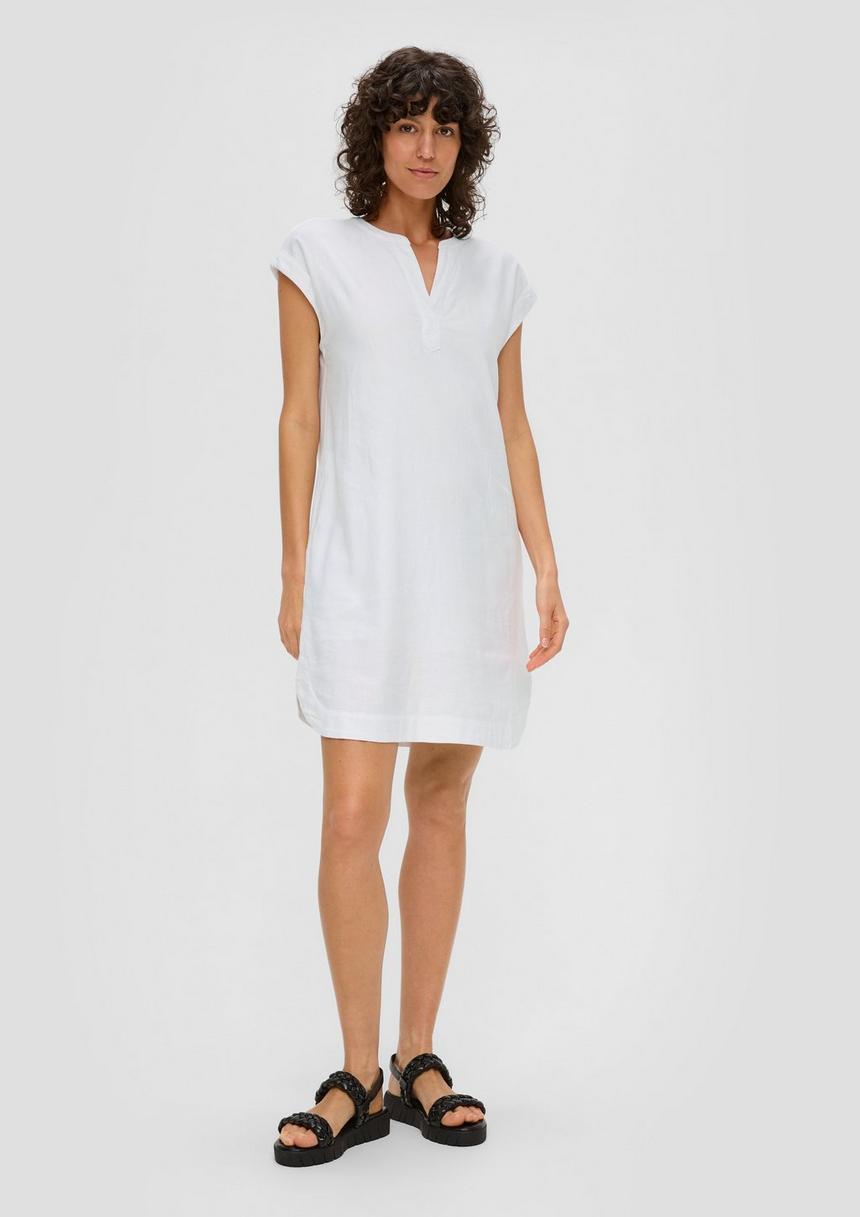 S.Oliver Midi-Kleid Mit Tunika-Ausschnitt