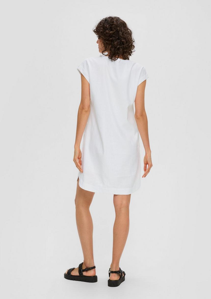 S.Oliver Midi-Kleid Mit Tunika-Ausschnitt