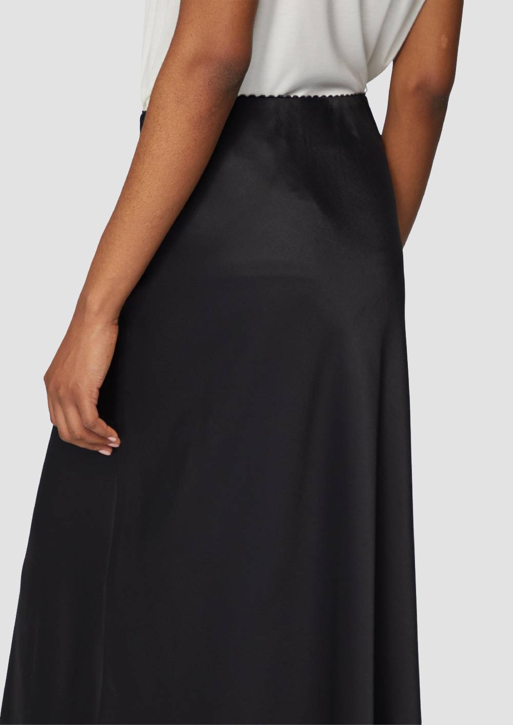 S.Oliver Midi-Rock Aus Satin