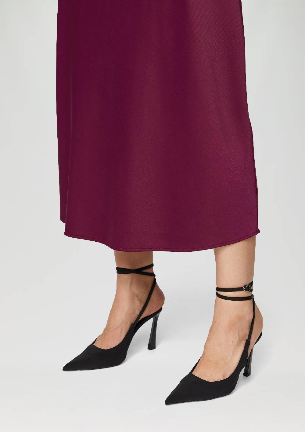 S.Oliver Midi-Rock Aus Satin