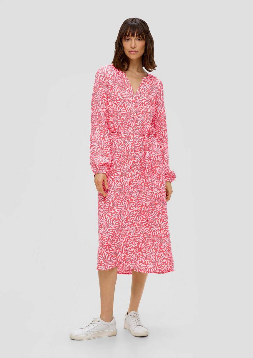 S.Oliver Midikleid Aus Reiner Viskose