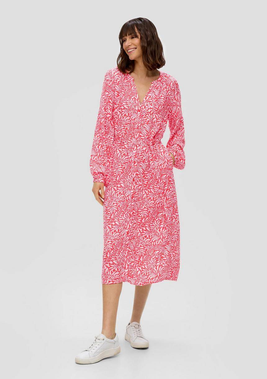 S.Oliver Midikleid aus reiner Viskose