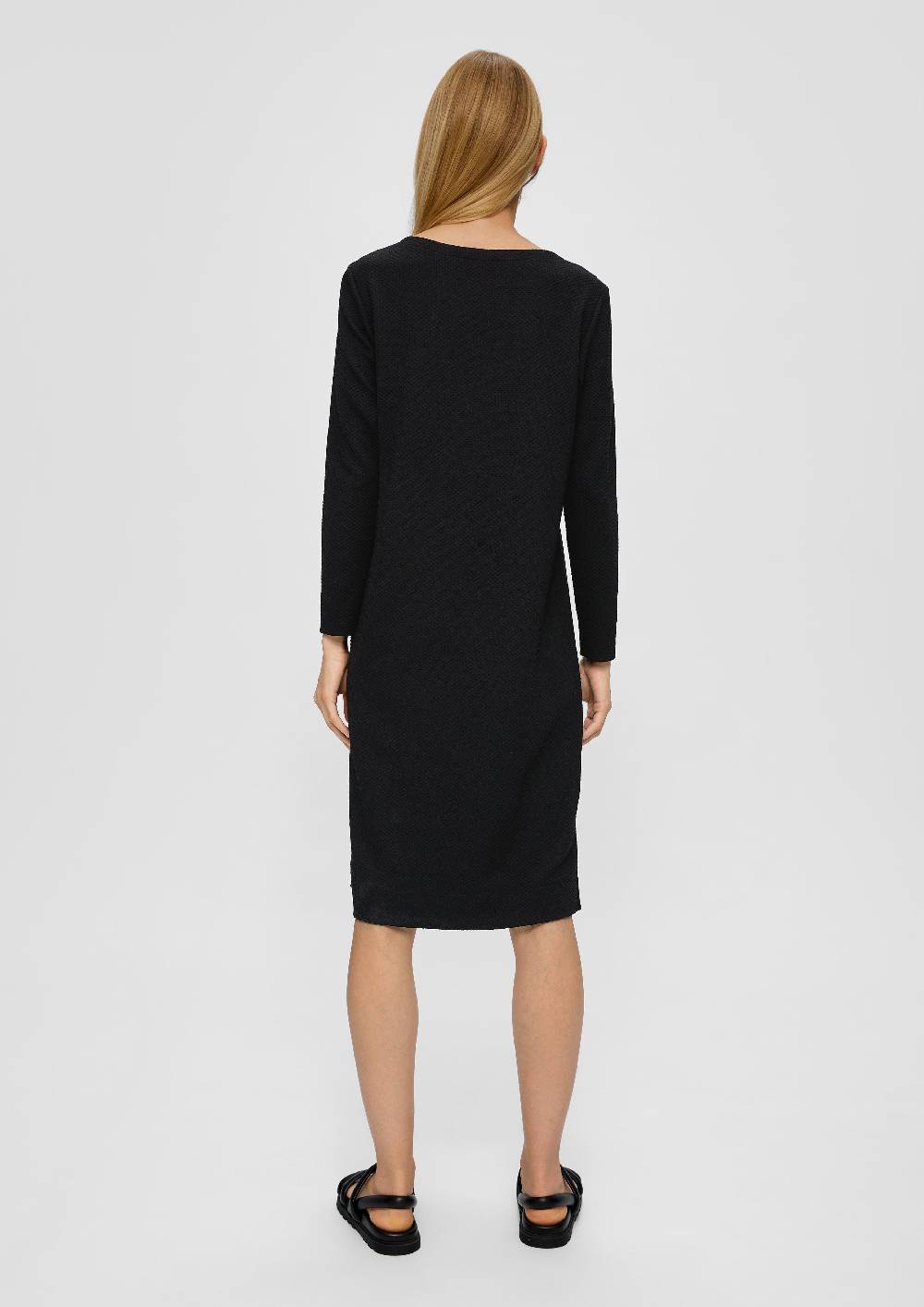 S.Oliver Midikleid Im Strukturmuster