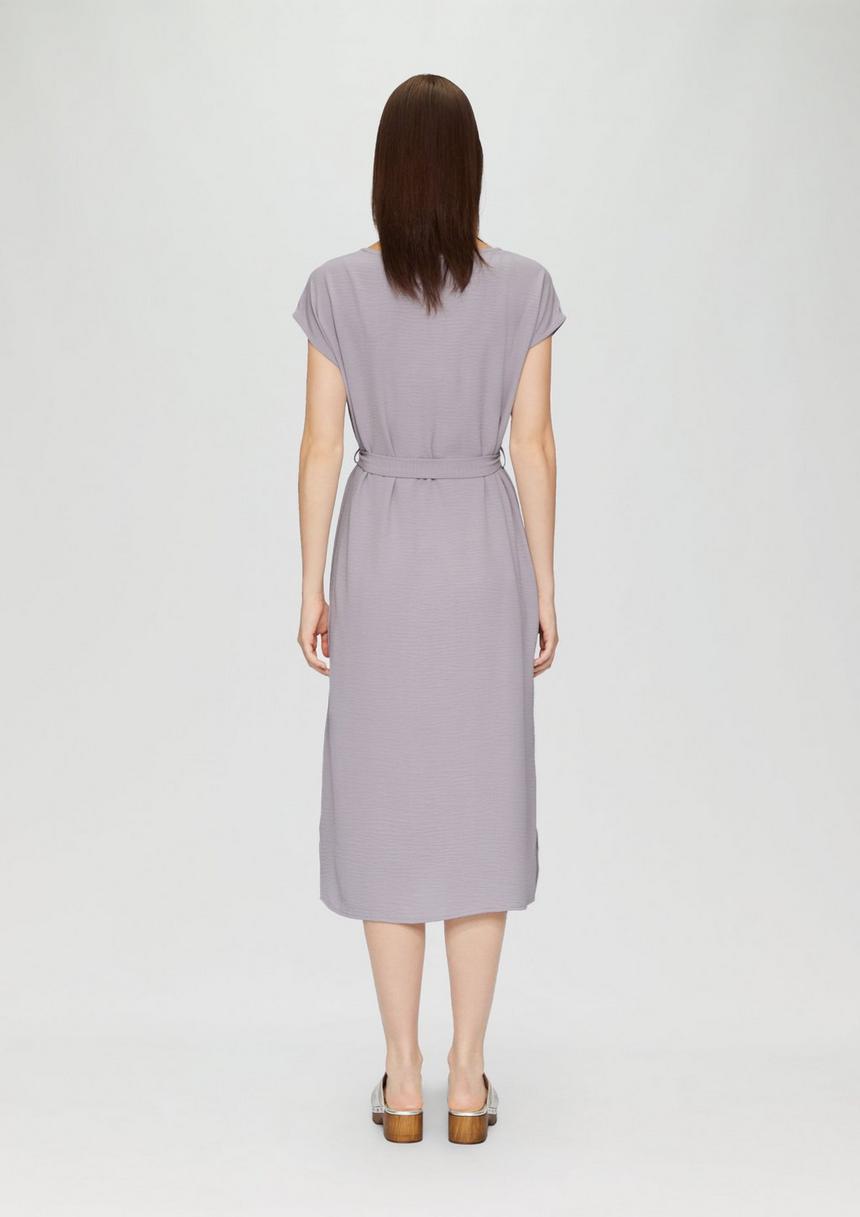 S.Oliver Midikleid Mit V-Ausschnitt Im Relaxed Fit