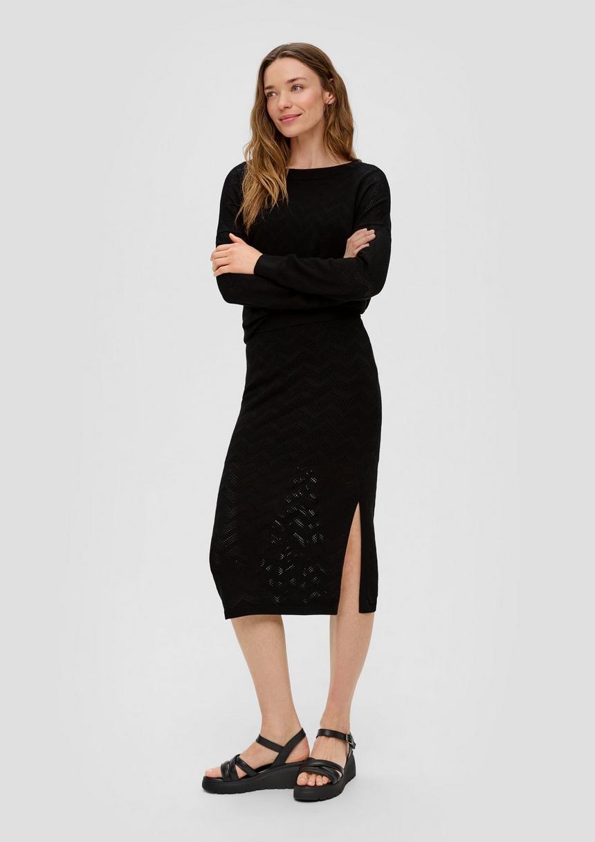 S.Oliver Midirock Mit Strickmuster
