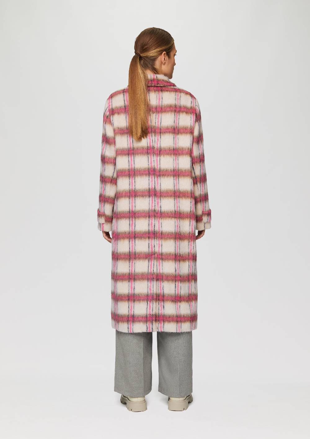 S.Oliver Modischer Mantel Mit Karo-Muster