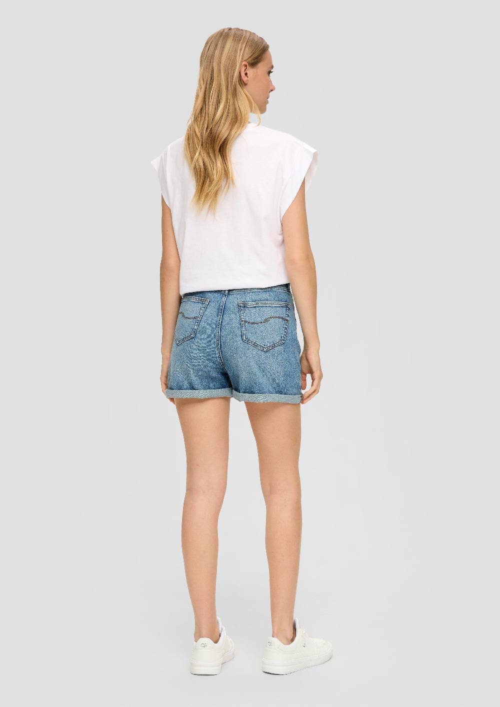 S.Oliver Mom Jeans-Shorts / Relaxed Fit / High Rise