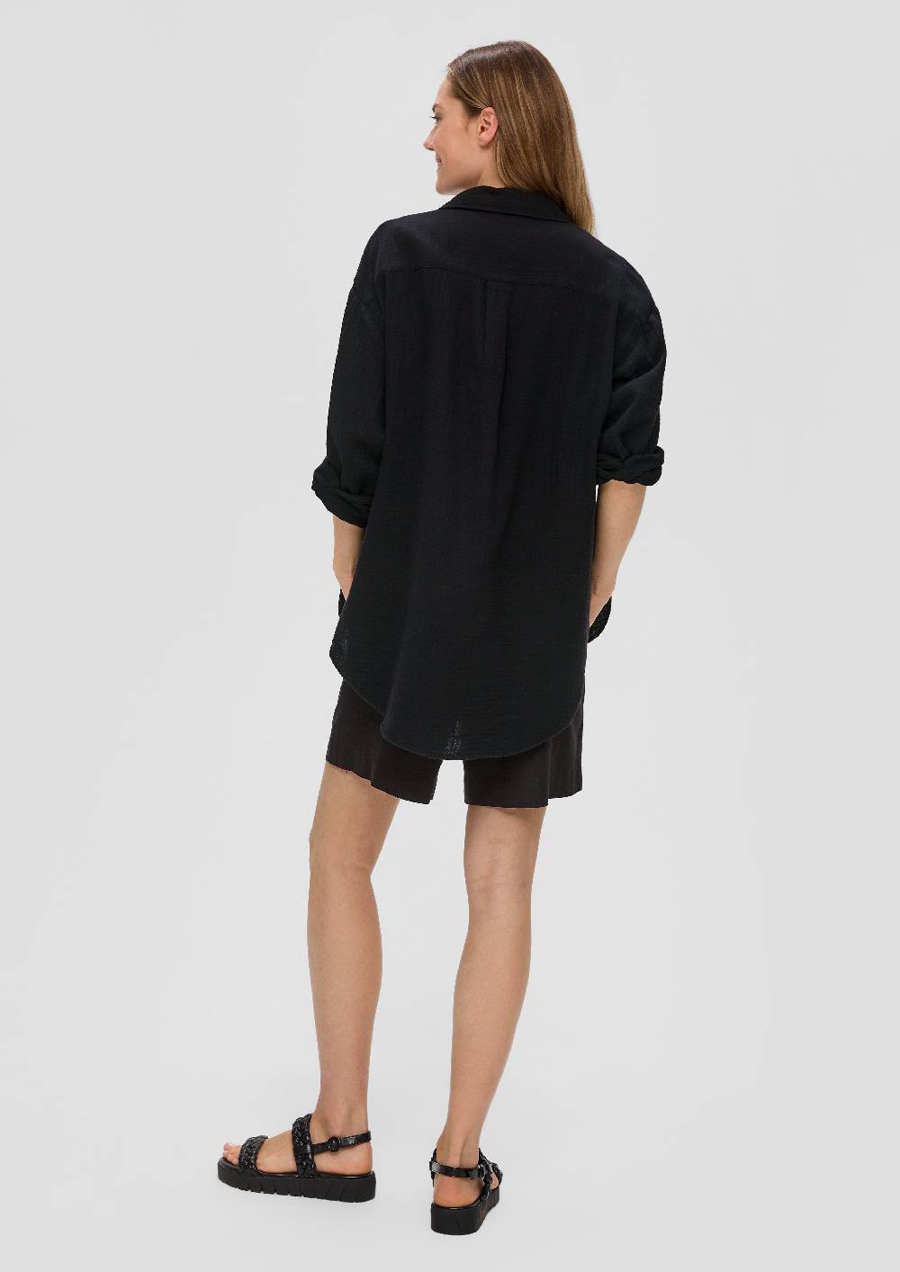 S.Oliver Musselinbluse Im Oversized Fit