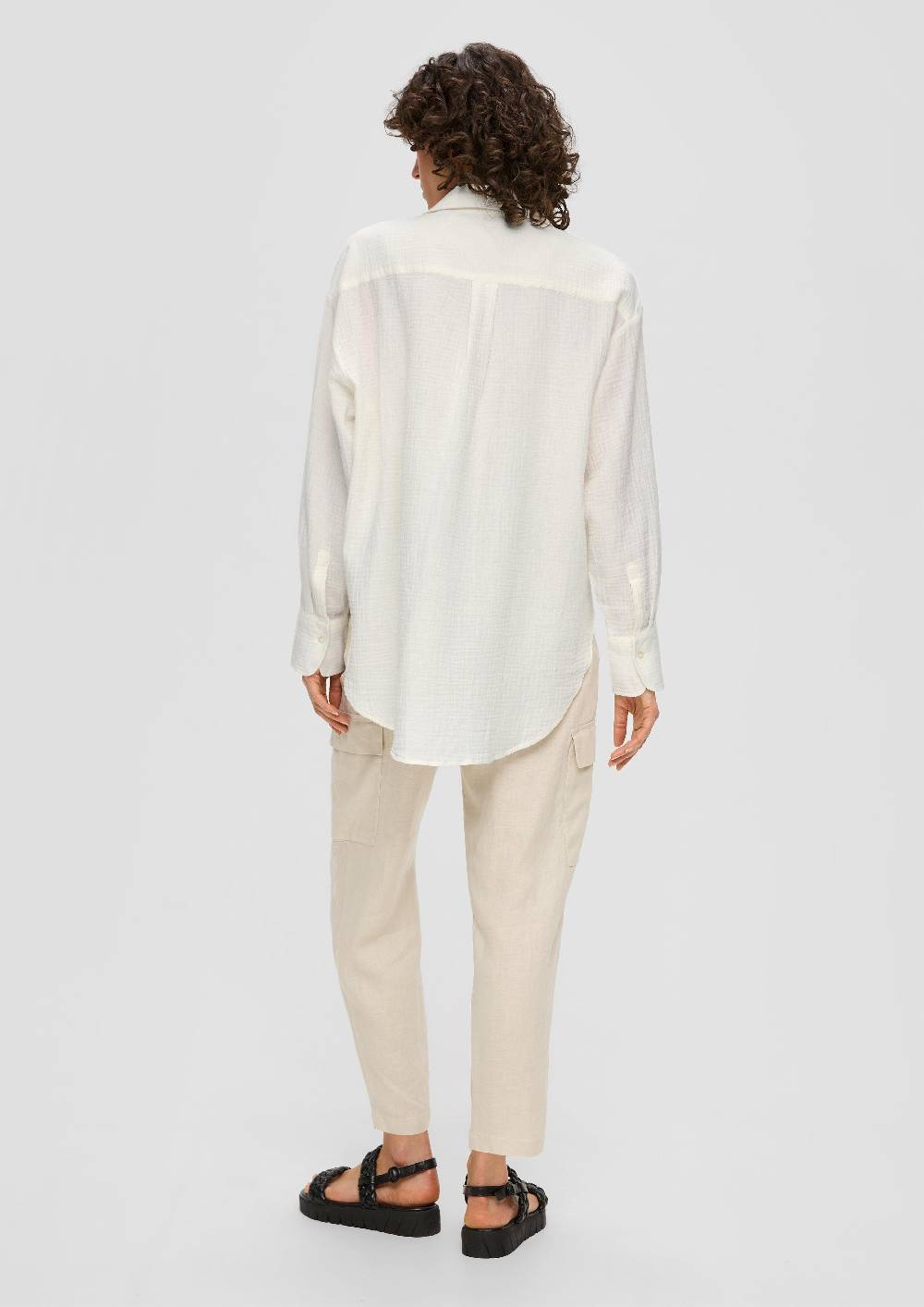 S.Oliver Musselinbluse Im Oversized Fit