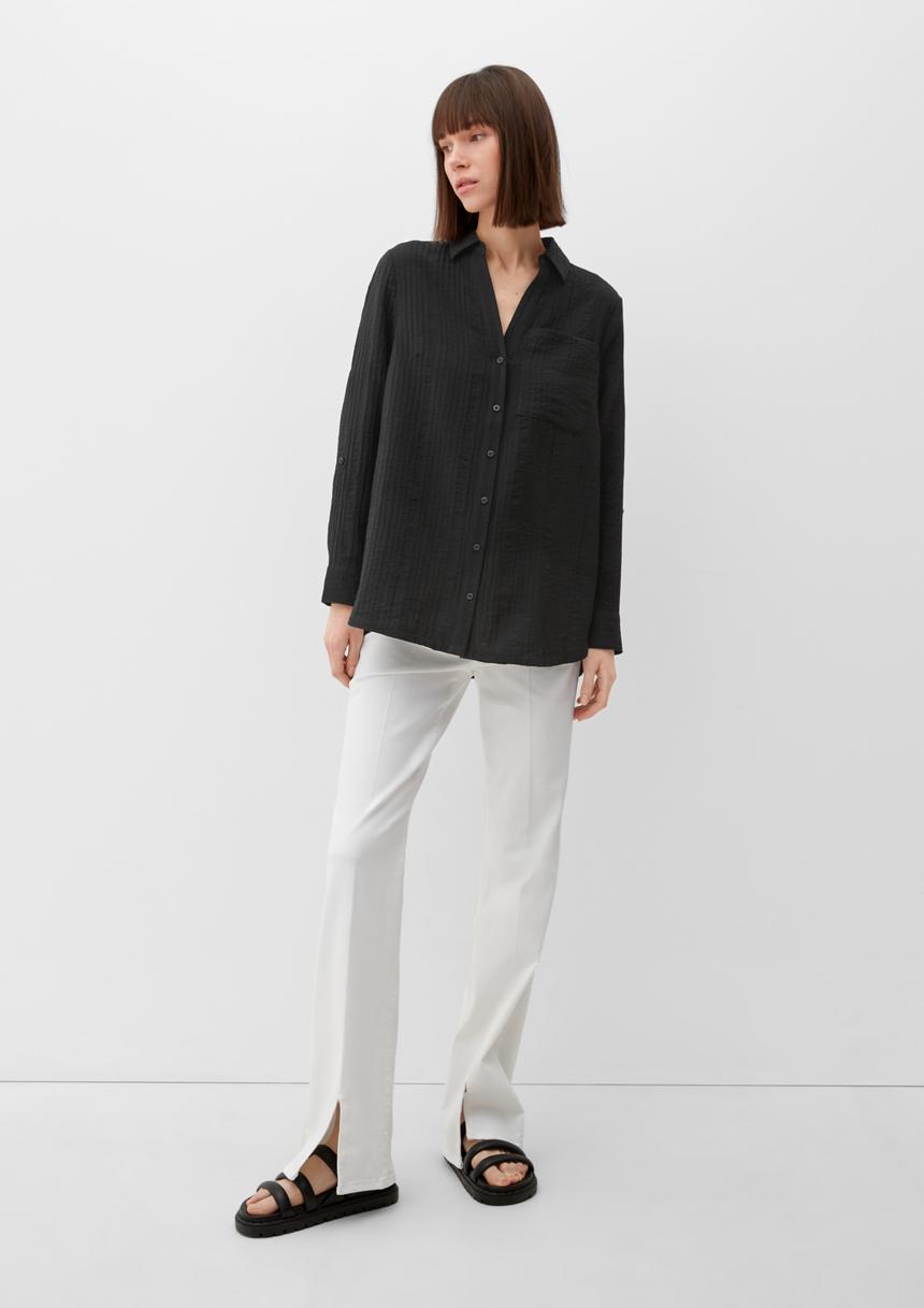 S.Oliver Musterbluse Aus Viskosemix