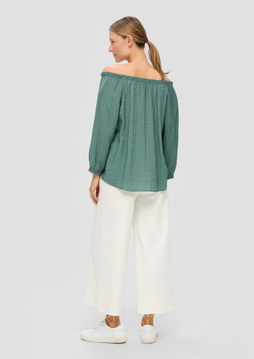 S.Oliver Off-Shoulder-Bluse Aus Viskosemix