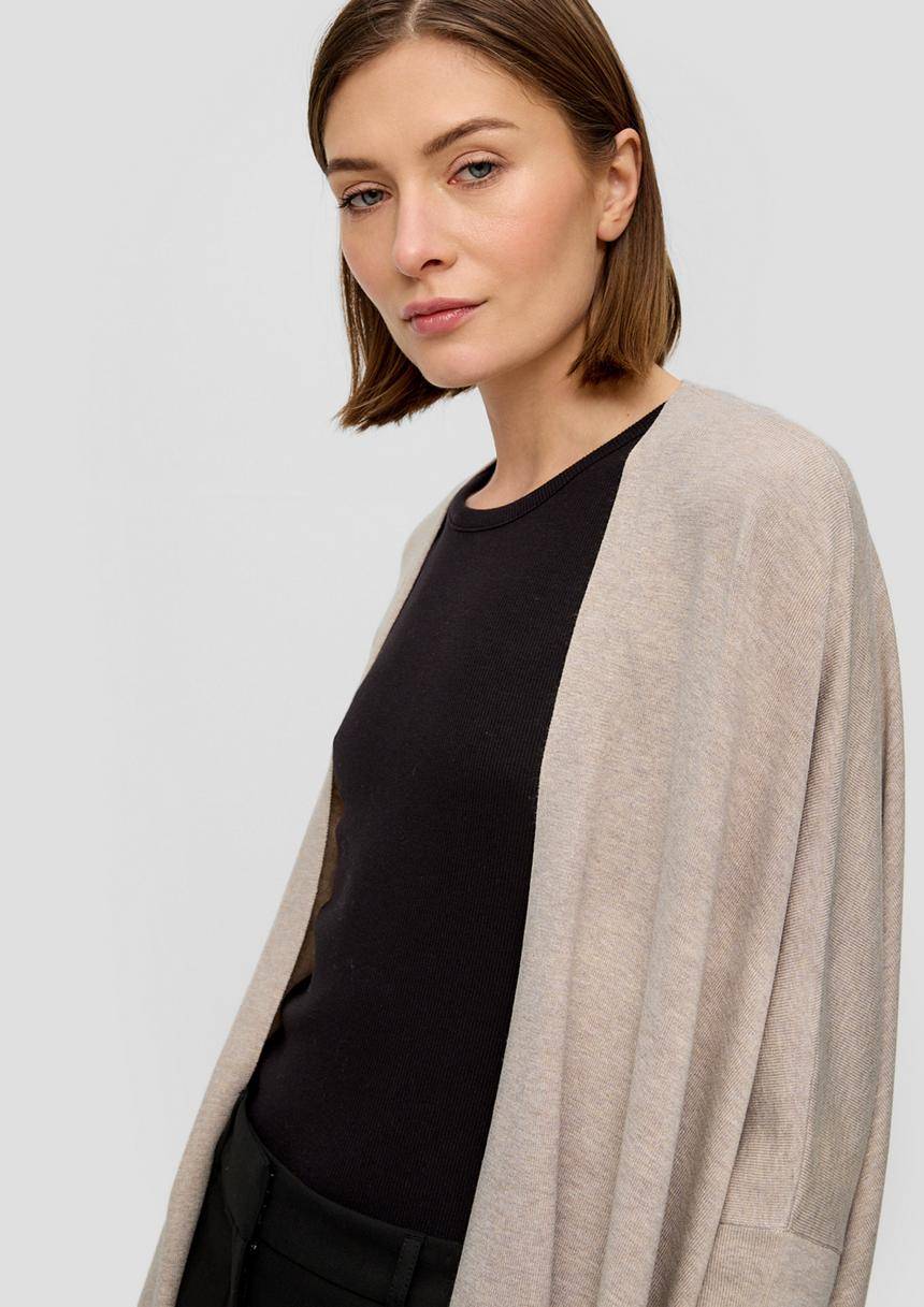 S.Oliver Offene Strickjacke Im Loose Fit
