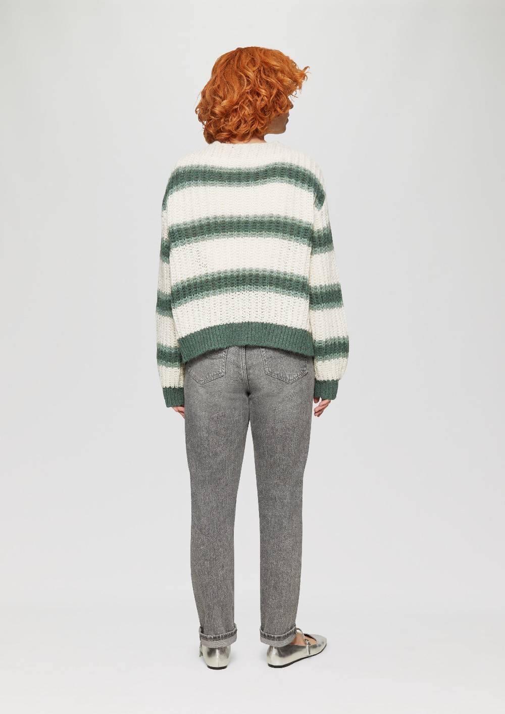 S.Oliver Offene Strickjacke Mit Blockstreifen