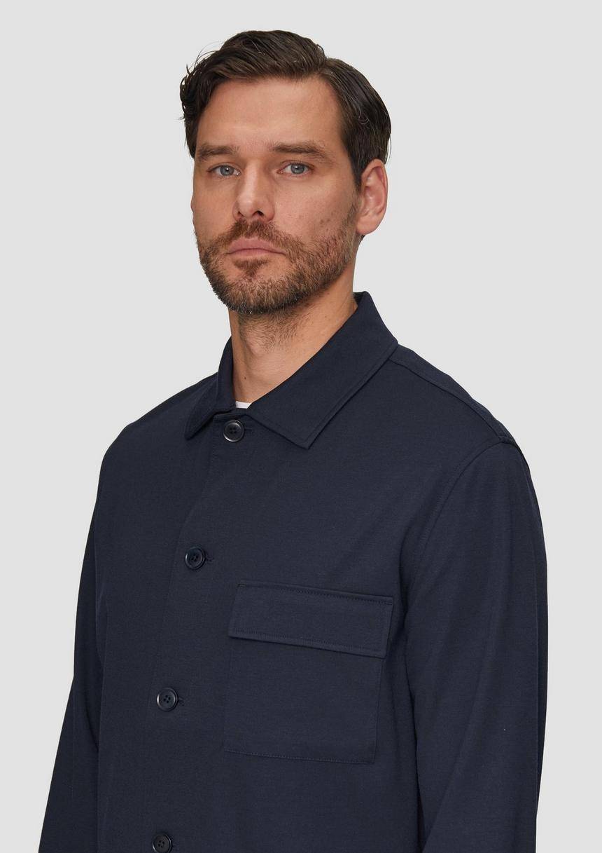 S.Oliver Overshirt Aus Piqué-Jersey