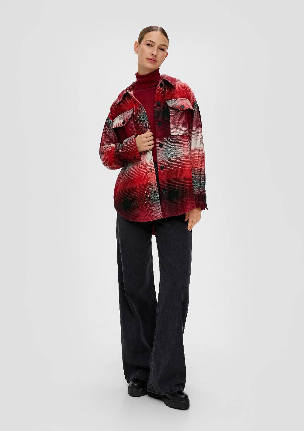 S.Oliver Overshirt Mit Abnehmbarer Kapuze