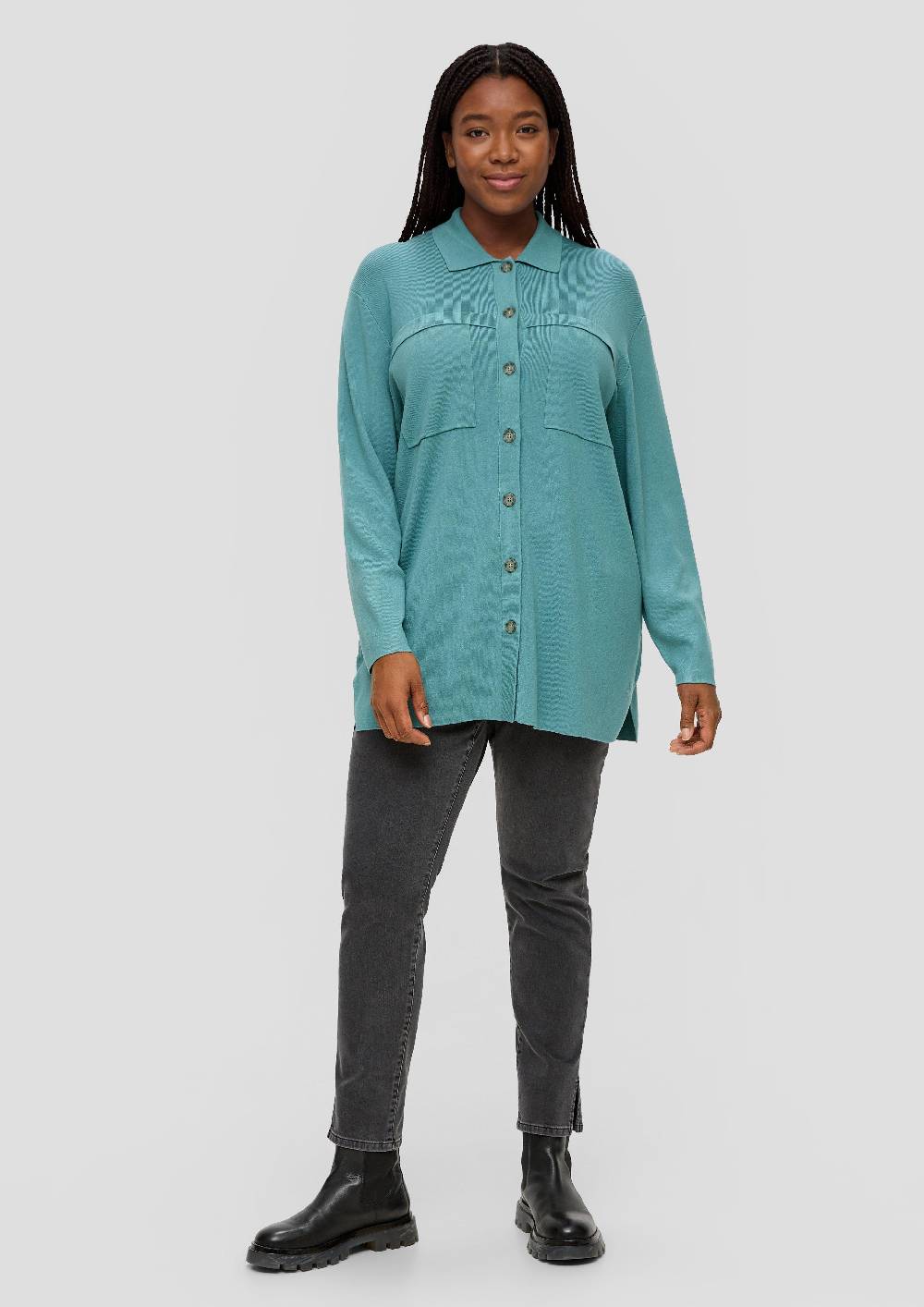 S.Oliver Overshirt Mit Aufgesetzten Taschen