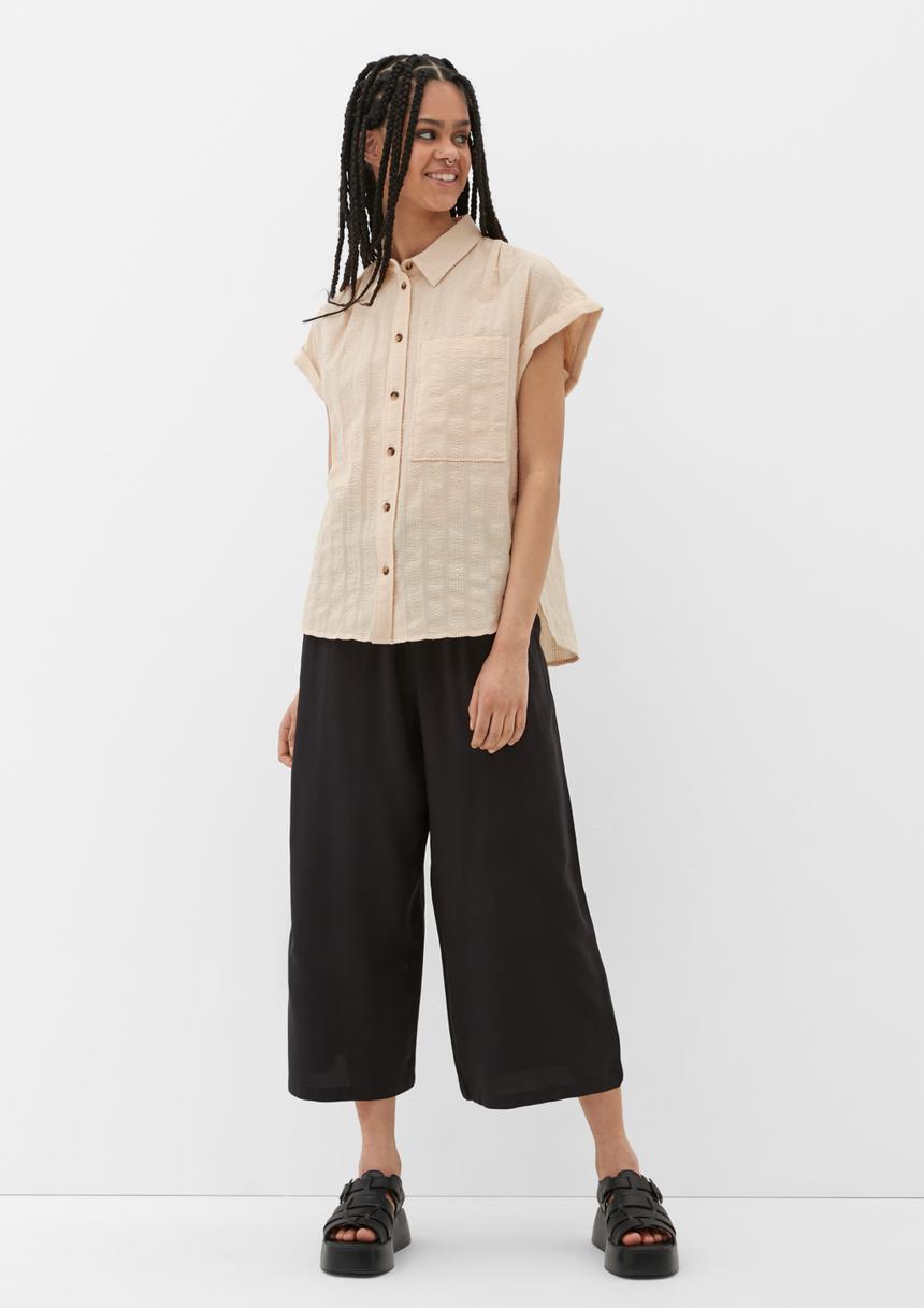 S.Oliver Oversize-Bluse Aus Baumwolle