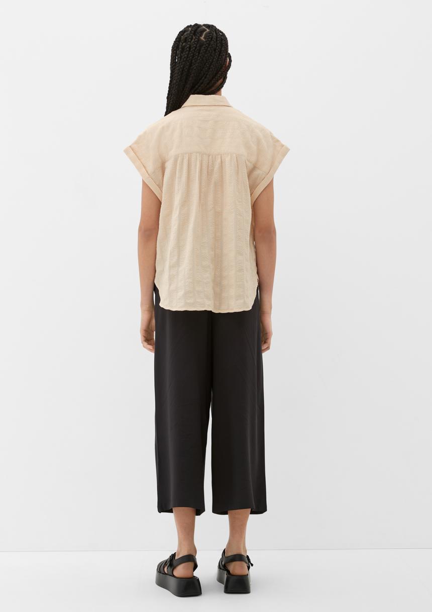 S.Oliver Oversize-Bluse Aus Baumwolle