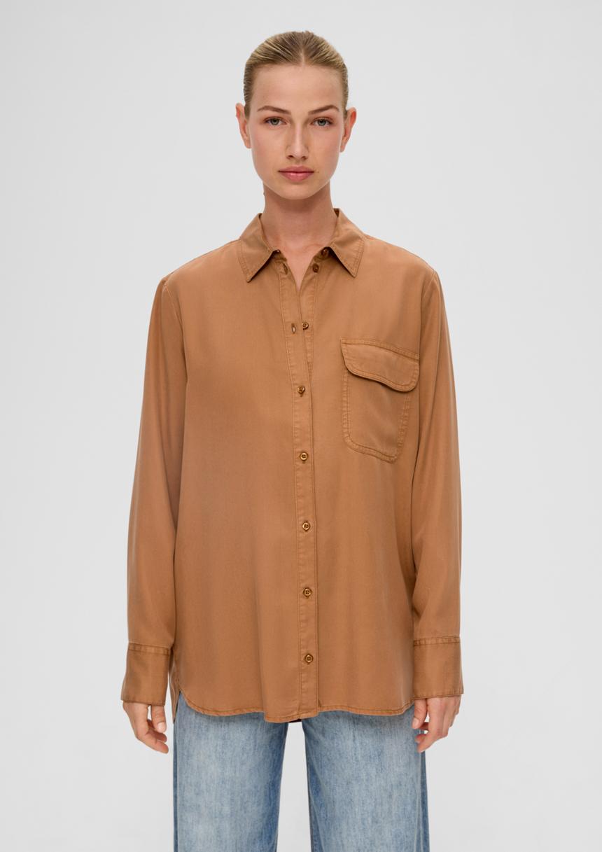 S.Oliver Oversize-Bluse Aus Lyocell