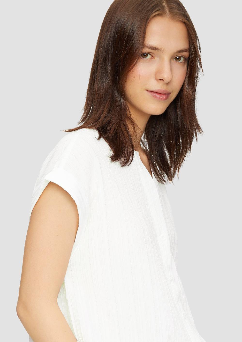 S.Oliver Oversize-Bluse Mit Strukturmuster