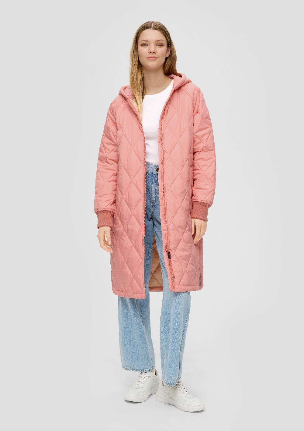 S.Oliver Oversize Mantel Mit Abgerundetem Saum