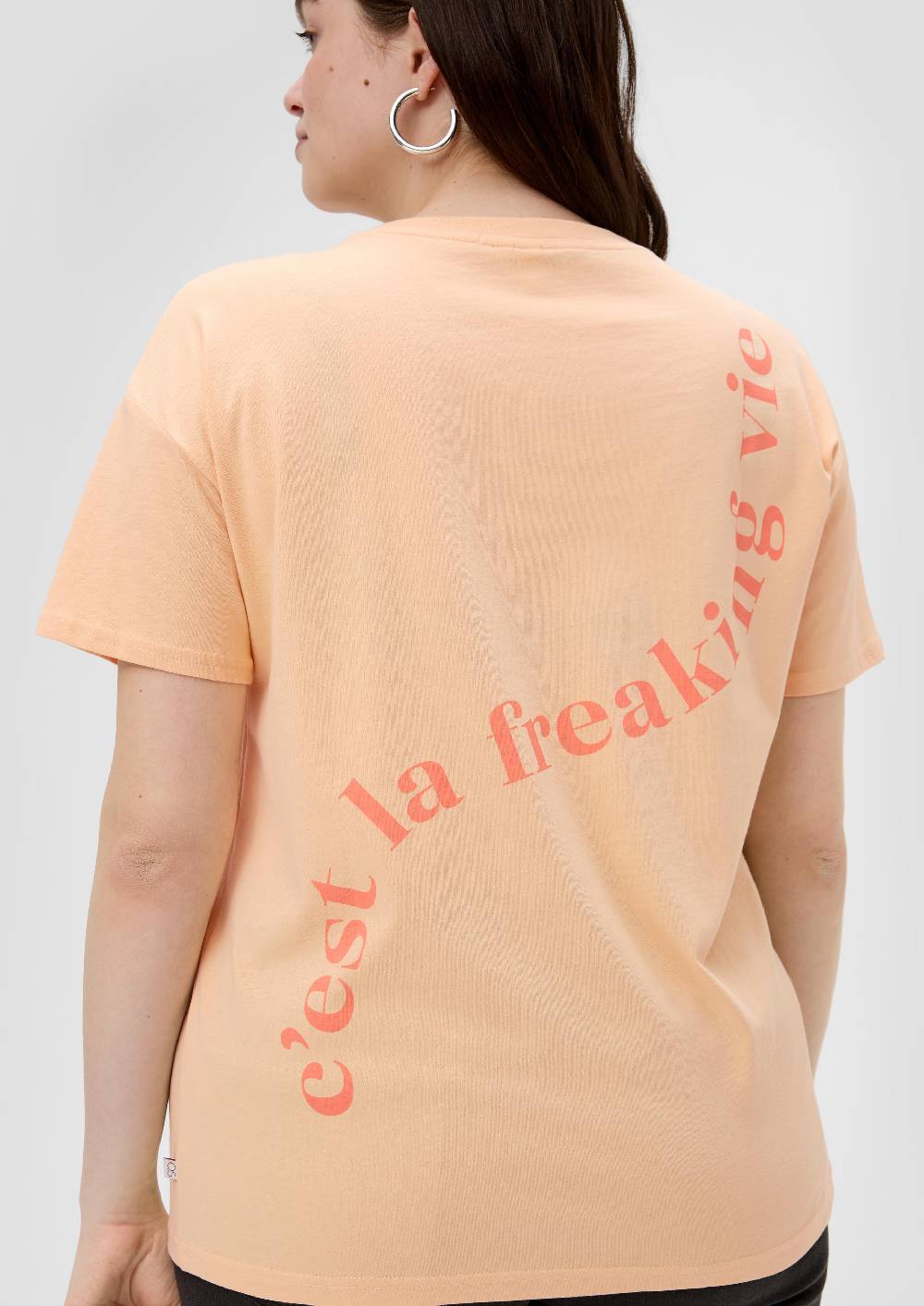 S.Oliver Oversize-Shirt Mit Rückenprint