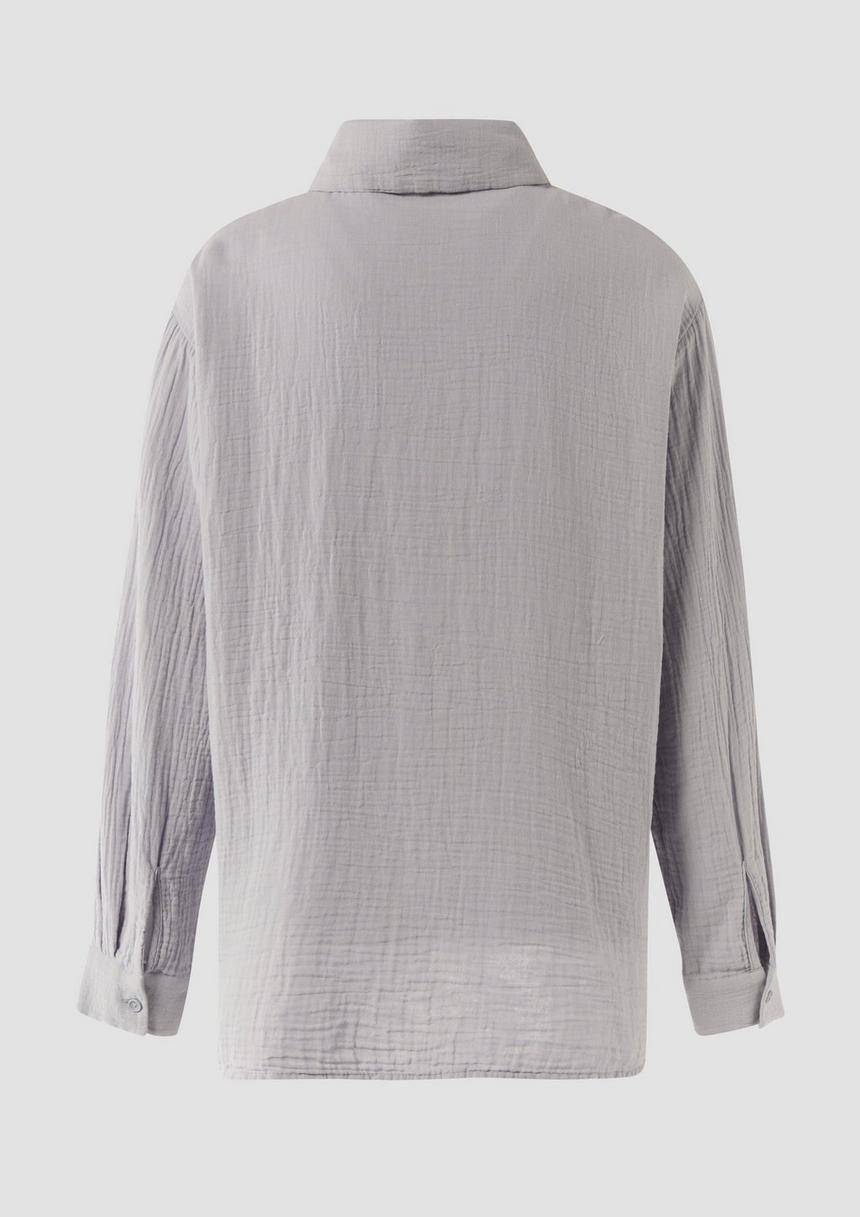 S.Oliver Oversized-Hemdbluse Aus Musselin