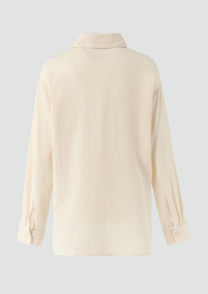 S.Oliver Oversized-Hemdbluse Aus Musselin