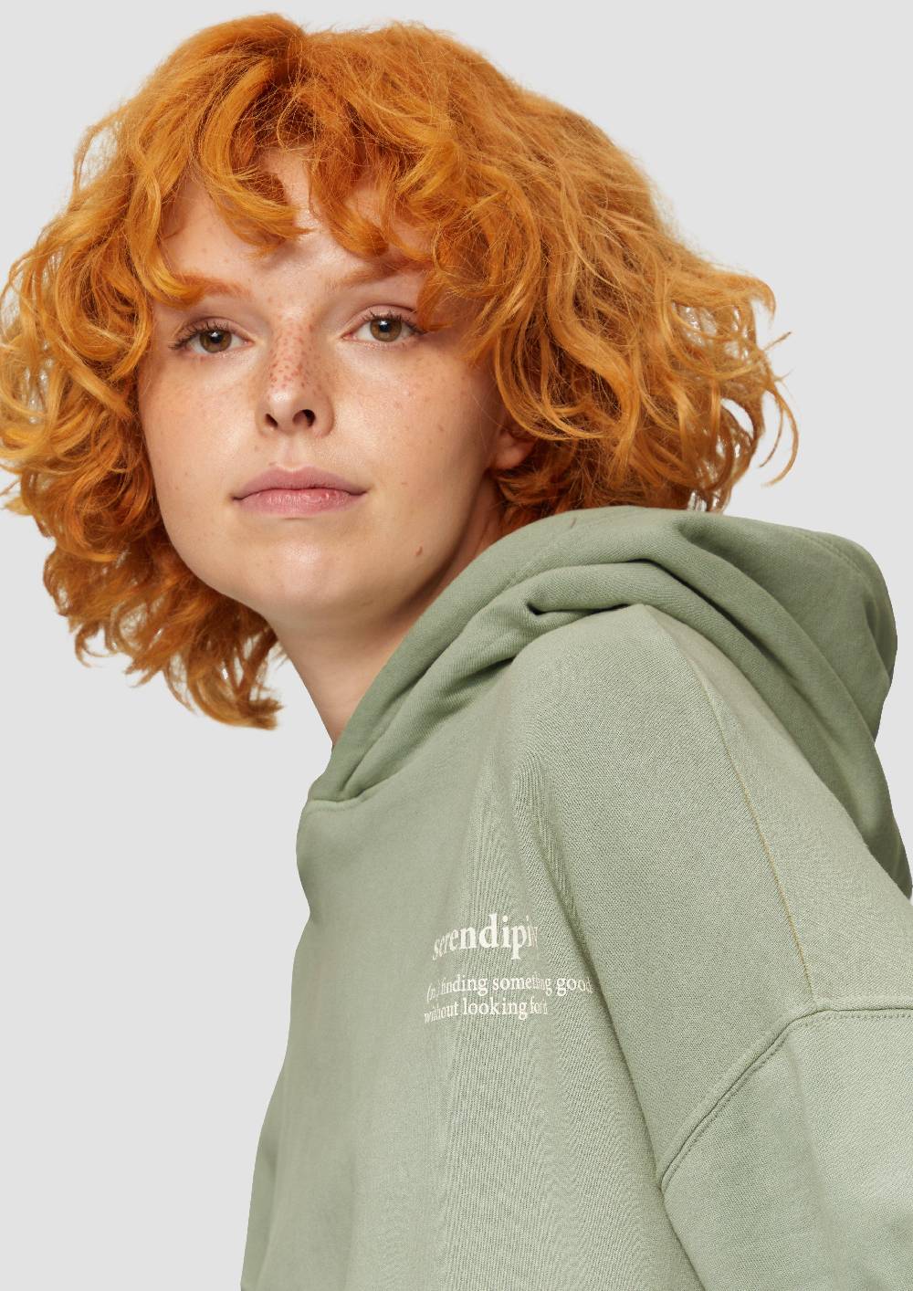 S.Oliver Oversized-Kapuzensweatshirt Mit Waschung