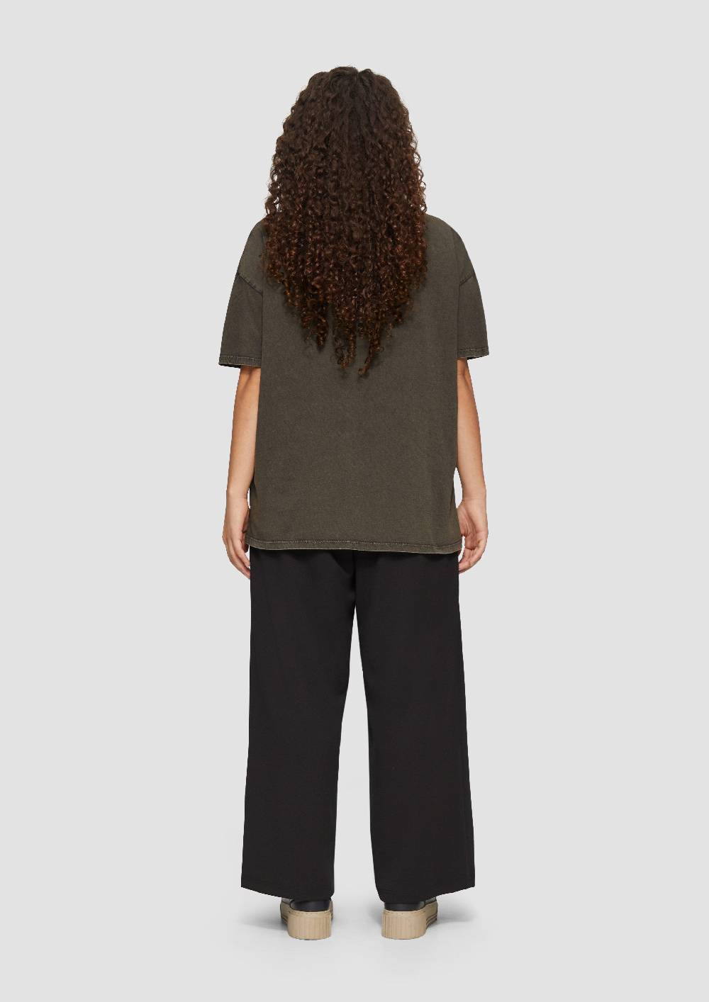 S.Oliver Oversized Print-Shirt Im Used-Look