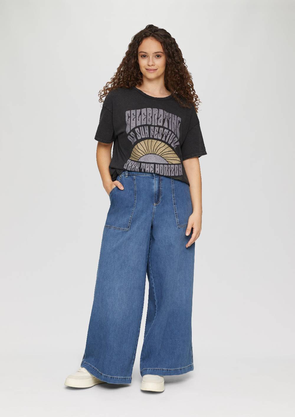 S.Oliver Oversized-Shirt Im Vintage-Look