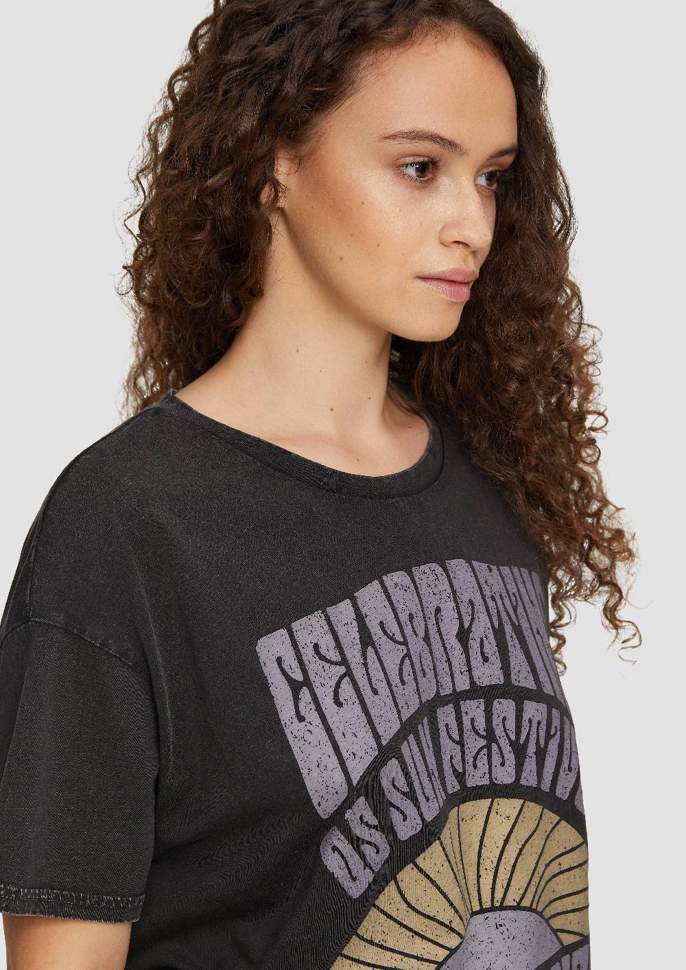 S.Oliver Oversized-Shirt Im Vintage-Look