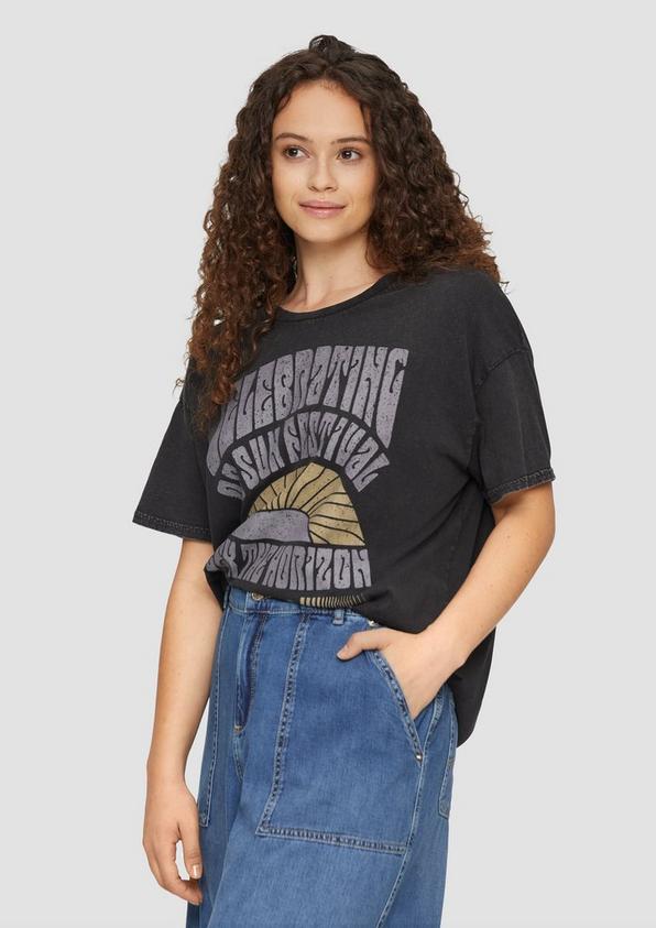 S.Oliver Oversized-Shirt im Vintage-Look