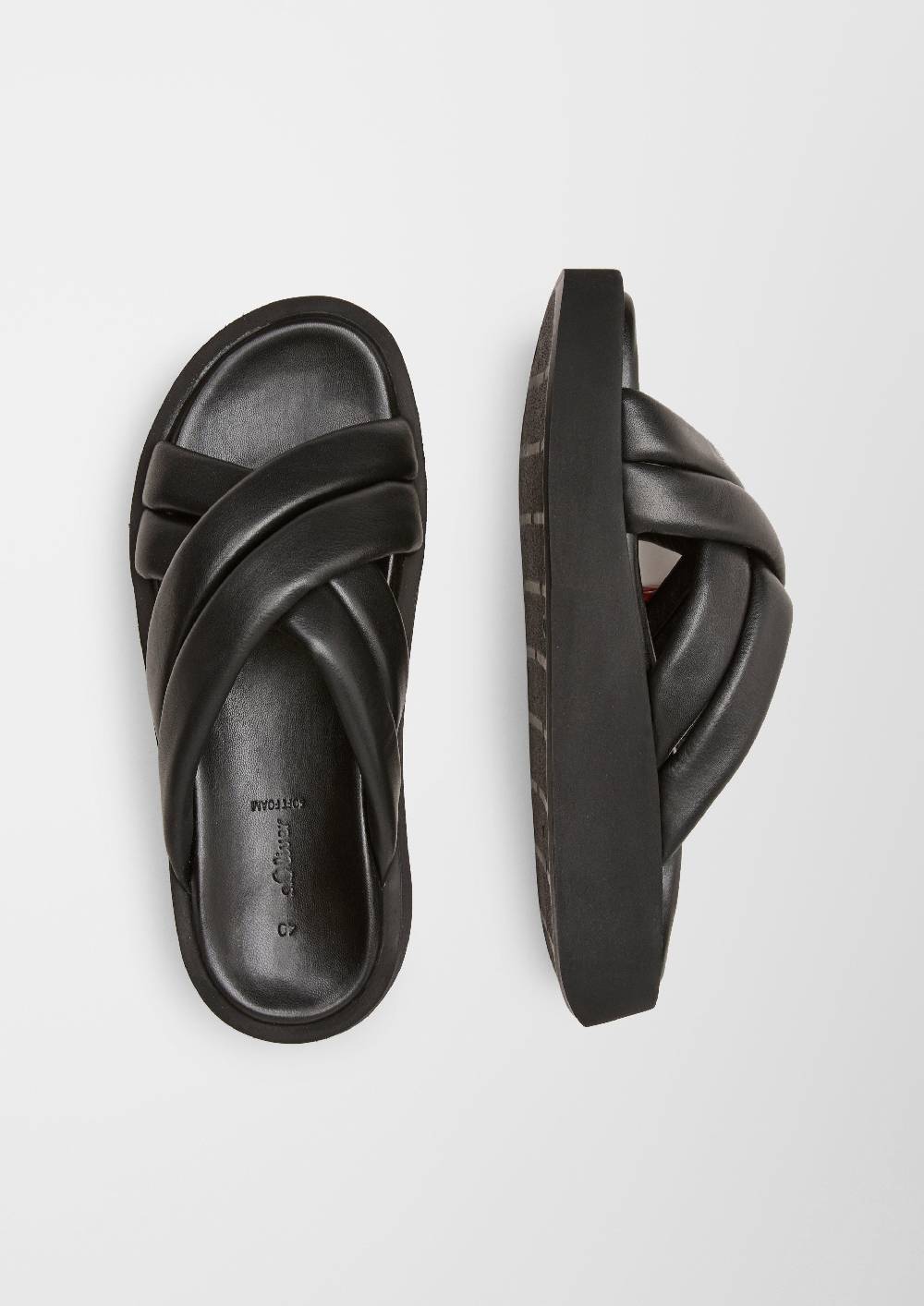 S.Oliver Pantoletten Aus Leder