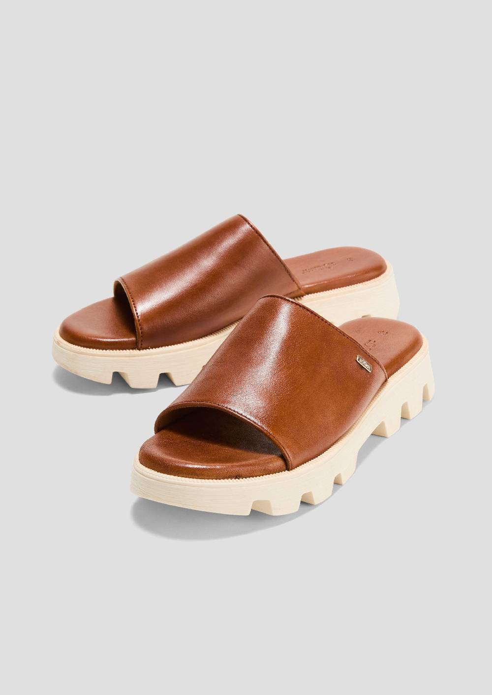 S.Oliver Pantoletten Aus Leder