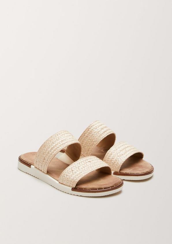 S.Oliver Pantoletten in Bast-Optik