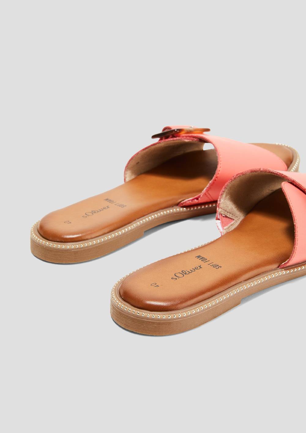 S.Oliver Pantoletten In Leder-Optik