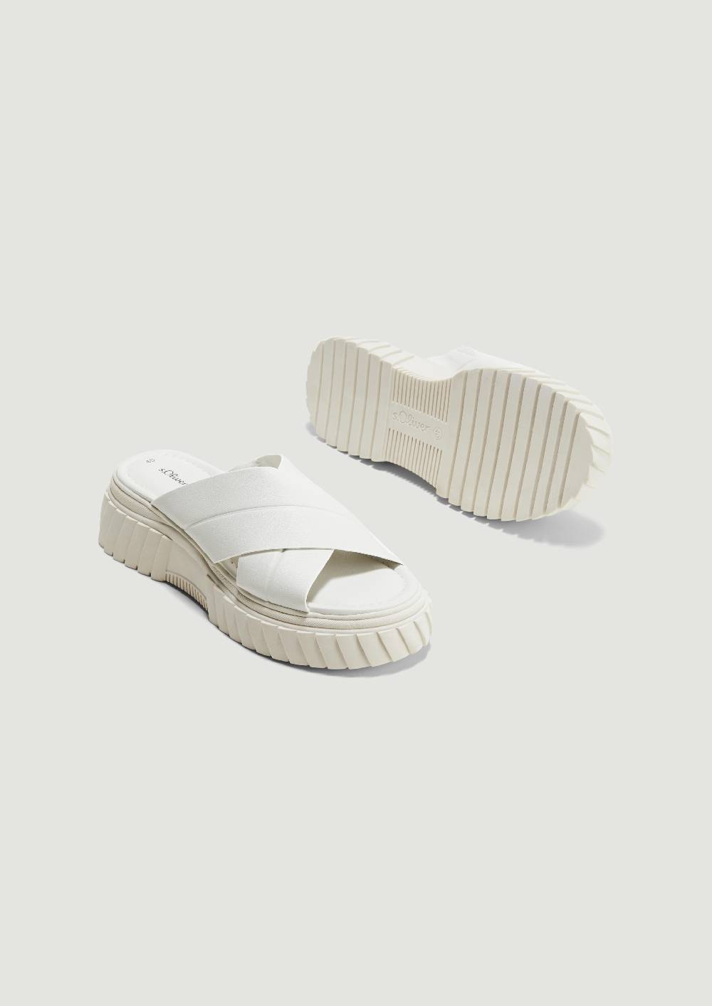 S.Oliver Pantoletten In Leder-Optik